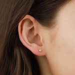 Prong Diamond Studs-Earrings-Goldhive-14k Yellow Gold-Blue Ruby Jewellery-Vancouver-Canada