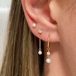 Zoe Chicco-Prong Set Pearl Studs | 2mm-Earrings-14k Yellow Gold, Freshwater Pearl-Blue Ruby Jewellery-Vancouver Canada