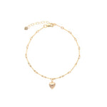 Cause We Care-Puffy Heart Bracelet-Bracelets-14k Gold Filled-Blue Ruby Jewellery-Vancouver Canada