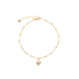 Cause We Care-Puffy Heart Bracelet-Bracelets-14k Gold Filled-Blue Ruby Jewellery-Vancouver Canada