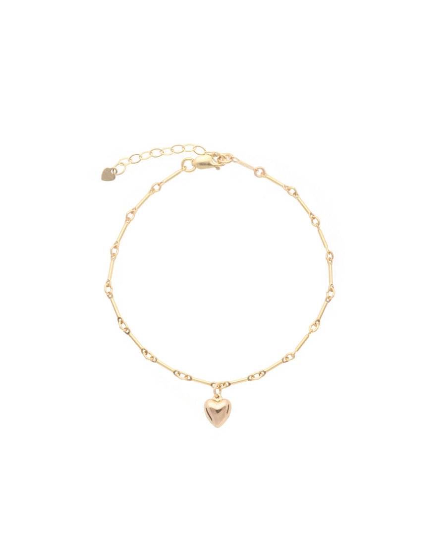 Love heart deals bracelet gold