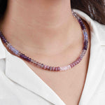 Gem Jar-Purple + Pink Stone Necklace-Necklaces-14k Gold Filled, Morganite-Blue Ruby Jewellery-Vancouver Canada