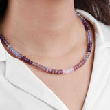Gem Jar-Purple + Pink Stone Necklace-Necklaces-14k Gold Filled, Morganite-Blue Ruby Jewellery-Vancouver Canada