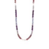 Gem Jar-Purple + Pink Stone Necklace-Necklaces-14k Gold Filled, Morganite-Blue Ruby Jewellery-Vancouver Canada