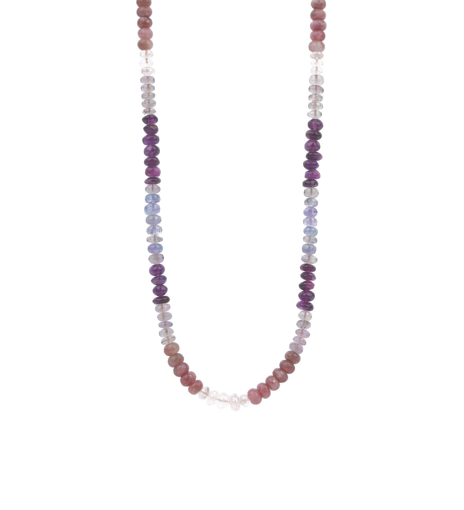 Gem Jar-Purple + Pink Stone Necklace-Necklaces-14k Gold Filled, Morganite-Blue Ruby Jewellery-Vancouver Canada