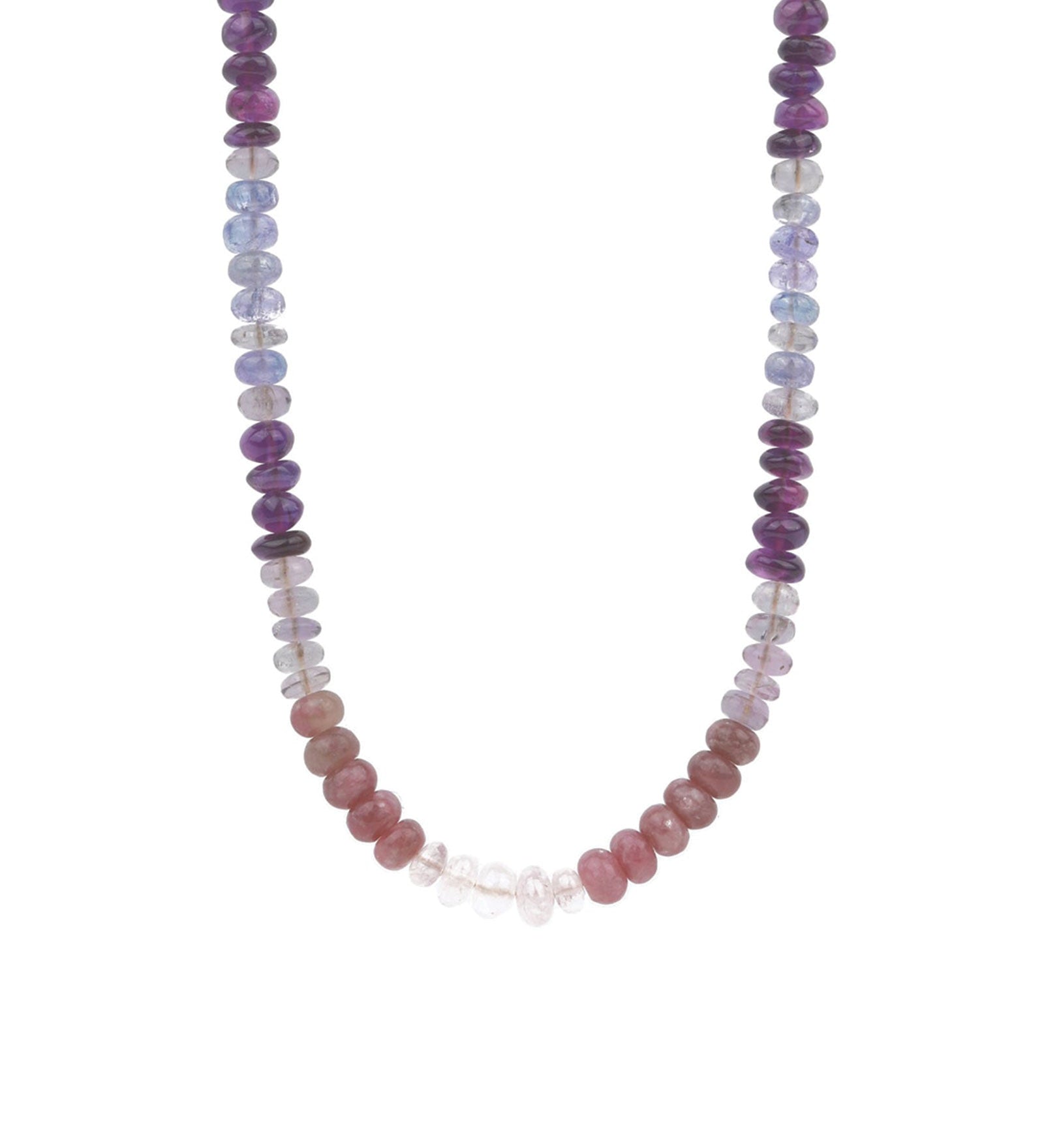 Gem Jar-Purple + Pink Stone Necklace-Necklaces-14k Gold Filled, Morganite-Blue Ruby Jewellery-Vancouver Canada