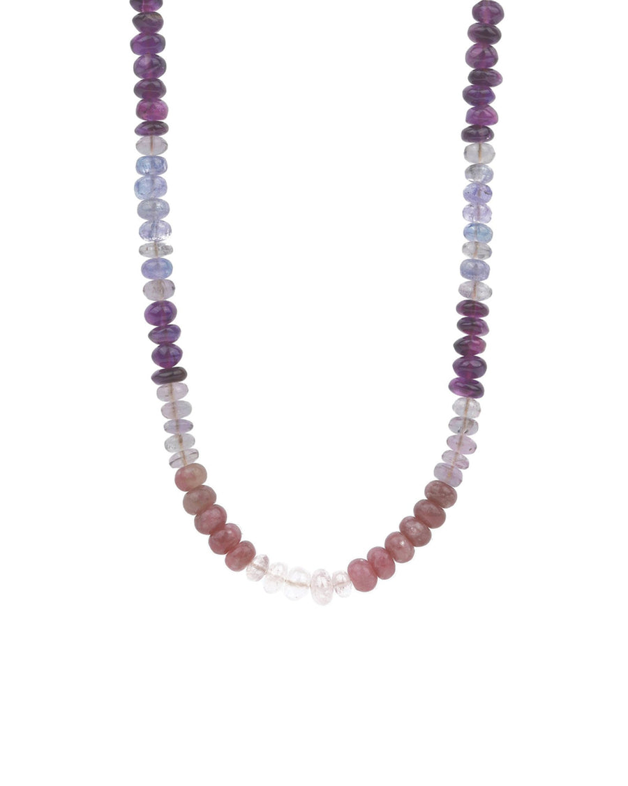 Gem Jar-Purple + Pink Stone Necklace-Necklaces-14k Gold Filled, Morganite-Blue Ruby Jewellery-Vancouver Canada
