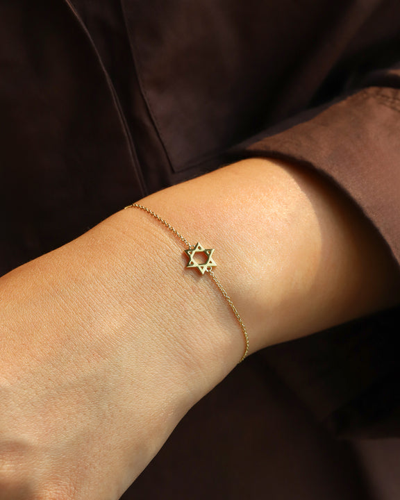 Quiet Icon-Star Of David Bracelet-Bracelets-Blue Ruby Jewellery-Vancouver Canada
