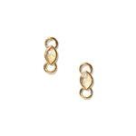 Chan Luu-Reina Studs-Earrings-18k Gold Vermeil, Citrine-Blue Ruby Jewellery-Vancouver Canada
