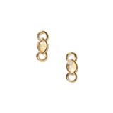 Chan Luu-Reina Studs-Earrings-18k Gold Vermeil, Citrine-Blue Ruby Jewellery-Vancouver Canada