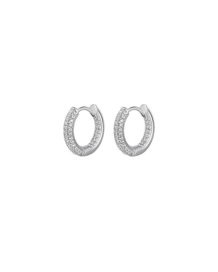 Luv AJ-Reversible Mini Amalfi Hoops-Earrings-Sterling Silver, Cubic Zirconia-Blue Ruby Jewellery-Vancouver Canada