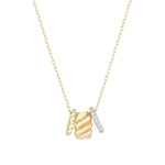 Adina Reyter-Rodeo Necklace-Necklaces-14k Yellow Gold, Diamond-Blue Ruby Jewellery-Vancouver Canada