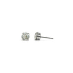 La Vie Parisienne-Round Crystal Studs | 6mm-Earrings-Sterling Silver Plated, Shade Crystal-Blue Ruby Jewellery-Vancouver Canada