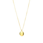 Tashi-Round Locket Necklace-Necklaces-14k Gold Vermeil-Blue Ruby Jewellery-Vancouver Canada