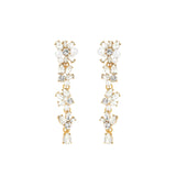 Olive & Piper-Savannah Drops-Earrings-Oxidized Gold, Crystal-Blue Ruby Jewellery-Vancouver Canada