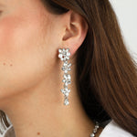 Olive & Piper-Savannah Drops-Earrings-Silver-Tone, Crystal-Blue Ruby Jewellery-Vancouver Canada