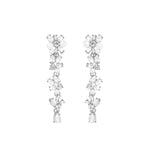Olive & Piper-Savannah Drops-Earrings-Silver-Tone, Crystal-Blue Ruby Jewellery-Vancouver Canada