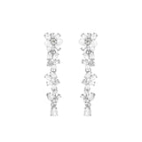 Olive & Piper-Savannah Drops-Earrings-Silver-Tone, Crystal-Blue Ruby Jewellery-Vancouver Canada