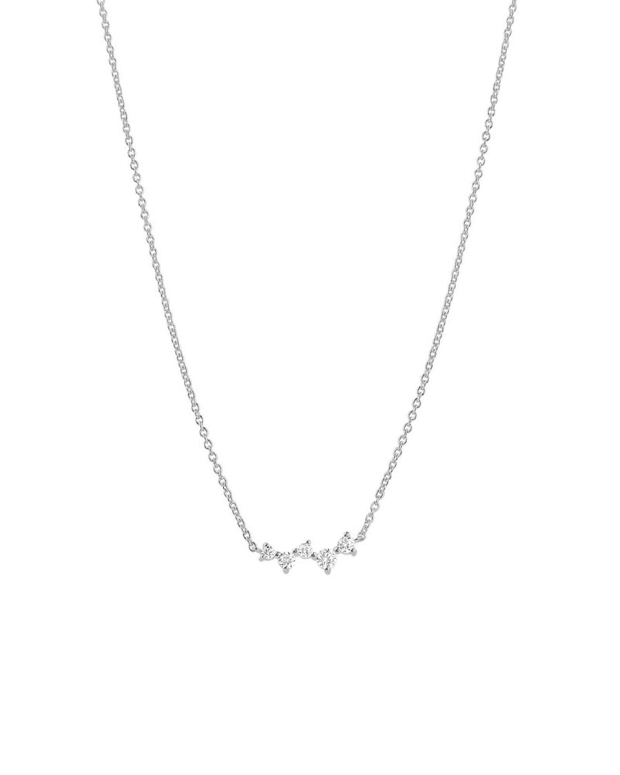 Tashi-Scatter Necklace-Necklaces-Sterling Silver, Cubic Zirconia-Blue Ruby Jewellery-Vancouver Canada