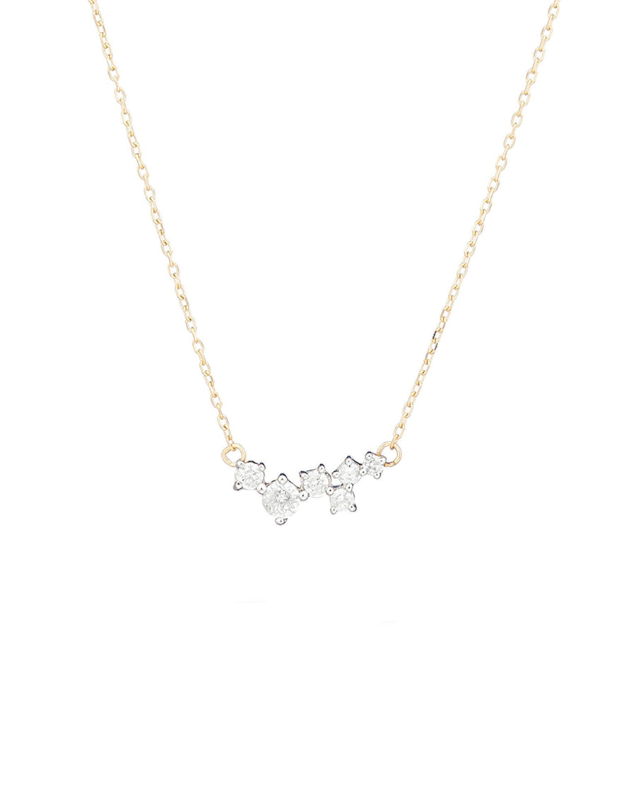 Scattered diamond necklace clearance
