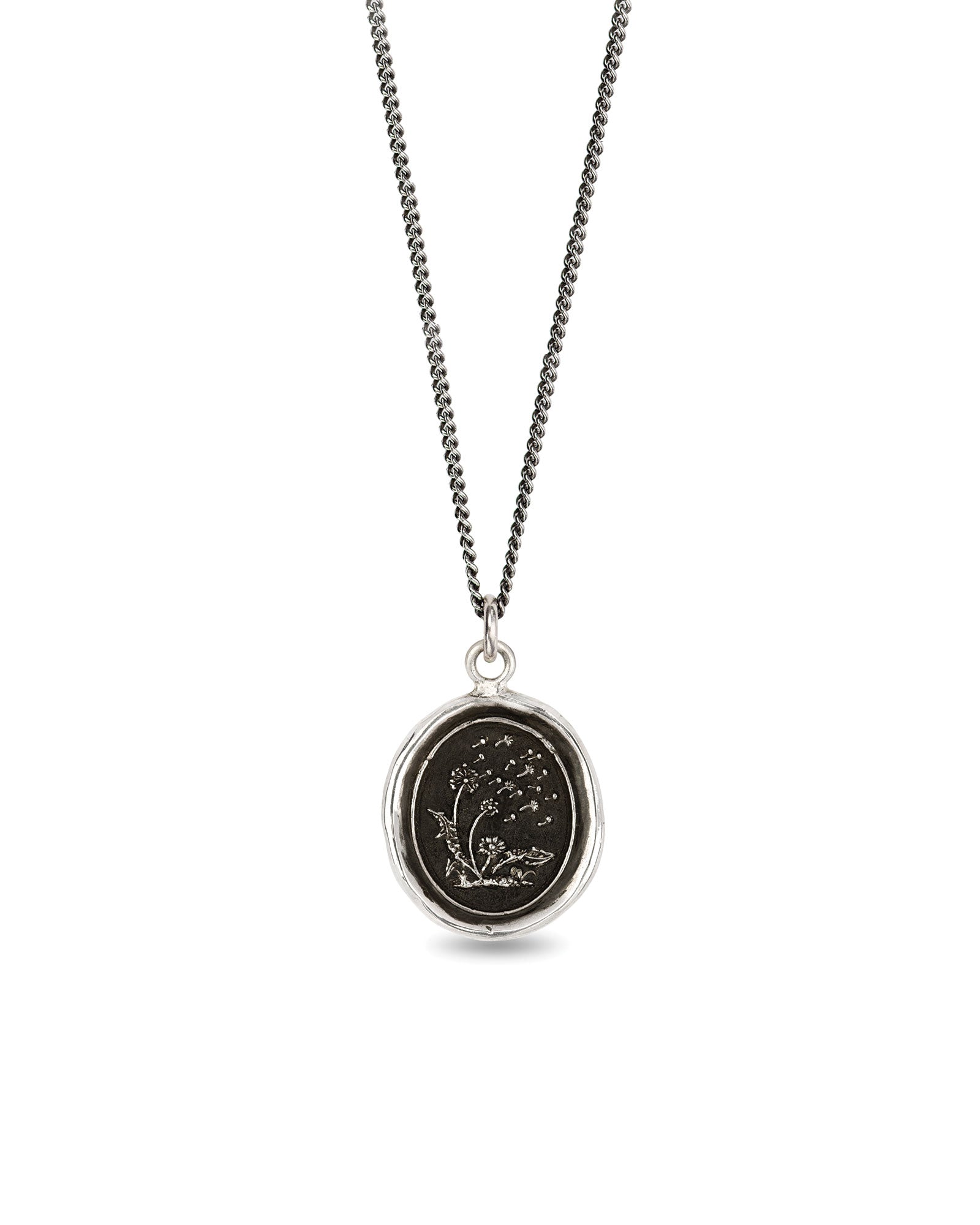 Seeds Of Success Talisman-Oxidized Sterling Silver-Blue Ruby Jewellery-Vancouver Canada