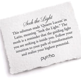 Pyrrha-Seek the Light 14k Signature Talisman-Necklaces-14k Yellow Gold-Blue Ruby Jewellery-Vancouver Canada