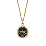 Pyrrha-Seek the Light 14k Signature Talisman-Necklaces-14k Yellow Gold-Blue Ruby Jewellery-Vancouver Canada
