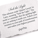 Seek The Light Talisman-Oxidized Sterling Silver-Blue Ruby Jewellery-Vancouver Canada