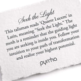 Seek The Light Talisman-Oxidized Sterling Silver-Blue Ruby Jewellery-Vancouver Canada