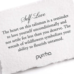 Self Love Talisman-Oxidized Sterling Silver-Blue Ruby Jewellery-Vancouver Canada