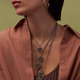 Self Love Talisman-Oxidized Sterling Silver-Blue Ruby Jewellery-Vancouver Canada
