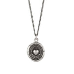 Self Love Talisman-Oxidized Sterling Silver-Blue Ruby Jewellery-Vancouver Canada