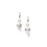 Chan Luu-Shield Drop Hoops-Earrings-Sterling Silver-Blue Ruby Jewellery-Vancouver Canada
