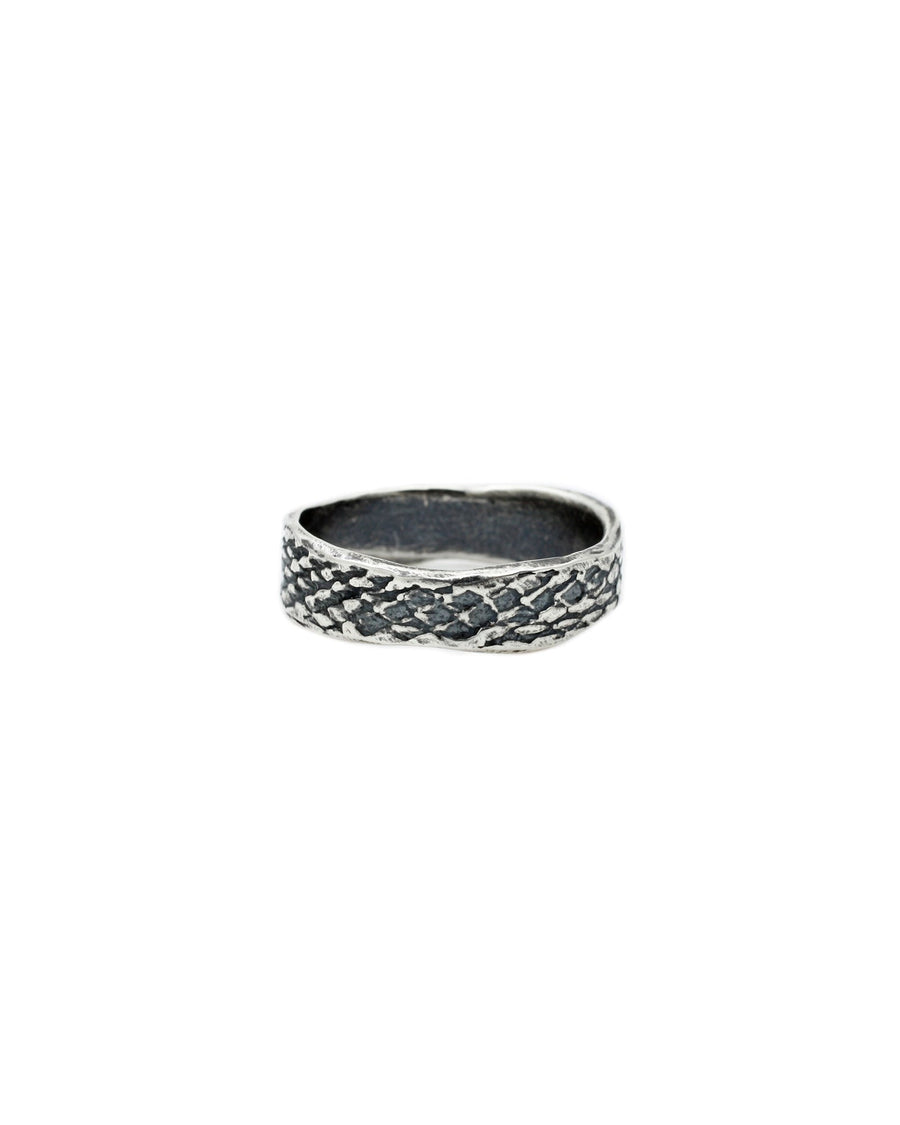 Lauren Wolf-Silver Snakeskin Band-Rings-Blue Ruby Jewellery-Vancouver Canada