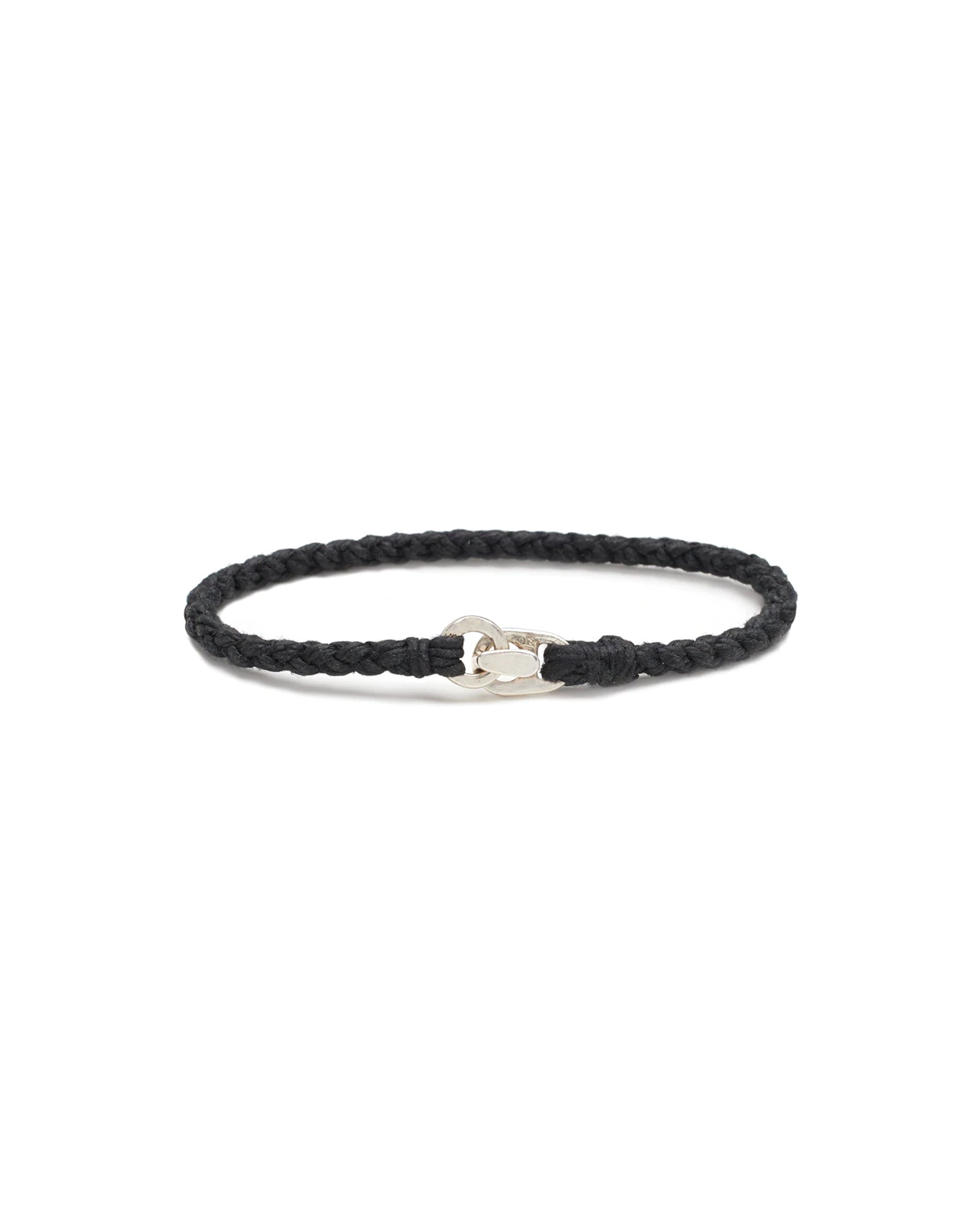 Single Wrap Bracelet-Men's-Scosha Men-Silver, Black-Blue Ruby Jewellery-Vancouver-Canada