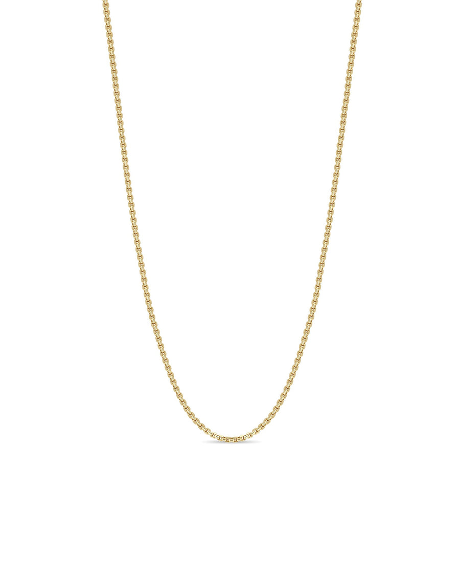 Zoe Chicco-Small Diamond Cut Box Chain-Necklaces-14k Yellow Gold-Blue Ruby Jewellery-Vancouver Canada