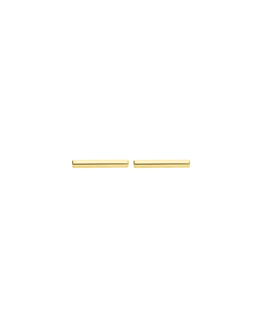 Tashi-Small Tube Studs-Earrings-14k Gold Vermeil-Blue Ruby Jewellery-Vancouver Canada