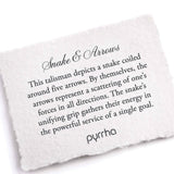 Pyrrha-Snake & Arrows Necklace-Necklaces-Blue Ruby Jewellery-Vancouver Canada