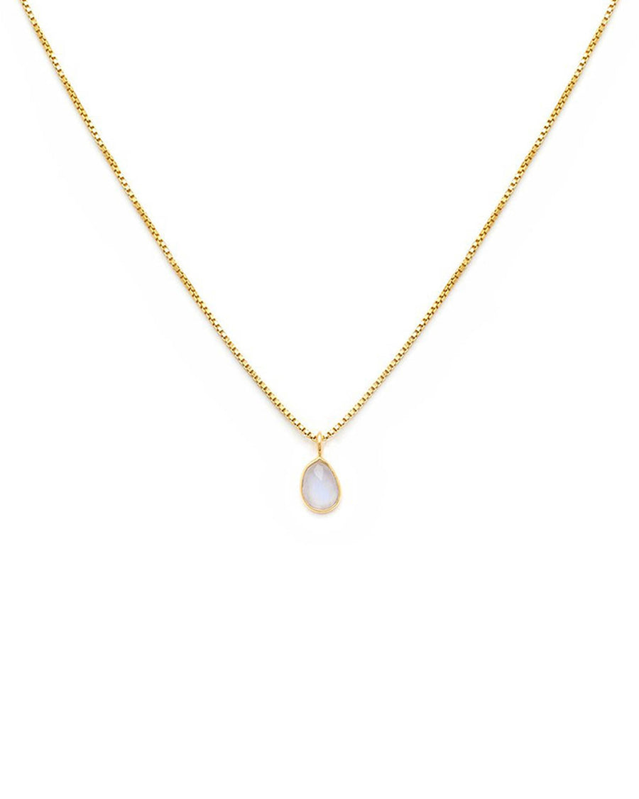 Leah Alexandra-Sofia Slice Necklace-Necklaces-14k Gold Vermeil, Moonstone-Blue Ruby Jewellery-Vancouver Canada