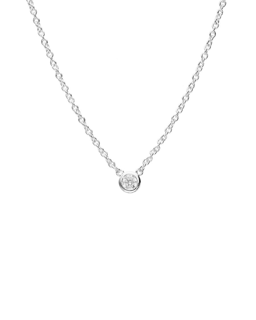 Tashi-Solitaire CZ Necklace-Necklaces-Sterling Silver, Cubic Zirconia-Blue Ruby Jewellery-Vancouver Canada