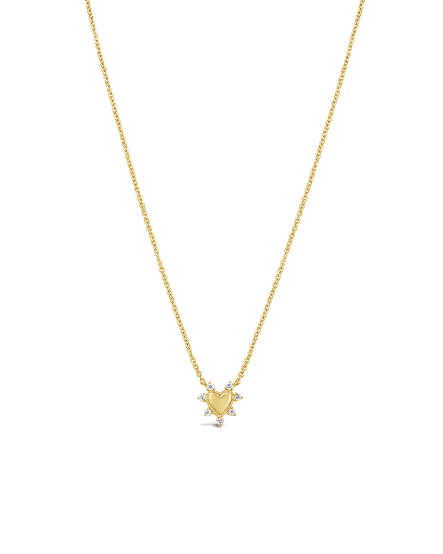 Spike Heart Necklace-Necklaces-Goldhive-14k Yellow Gold-Blue Ruby Jewellery-Vancouver-Canada