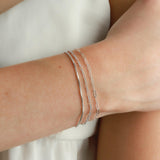 1948-Square Box Chain Bracelet-Bracelets-Sterling Silver-Blue Ruby Jewellery-Vancouver Canada