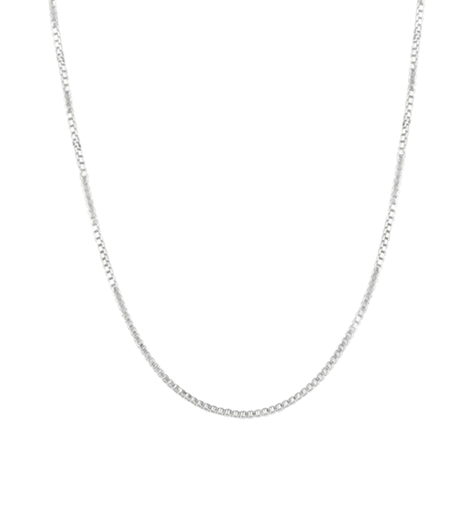 1948-Square Box Chain Necklace-Necklaces-Blue Ruby Jewellery-Vancouver Canada