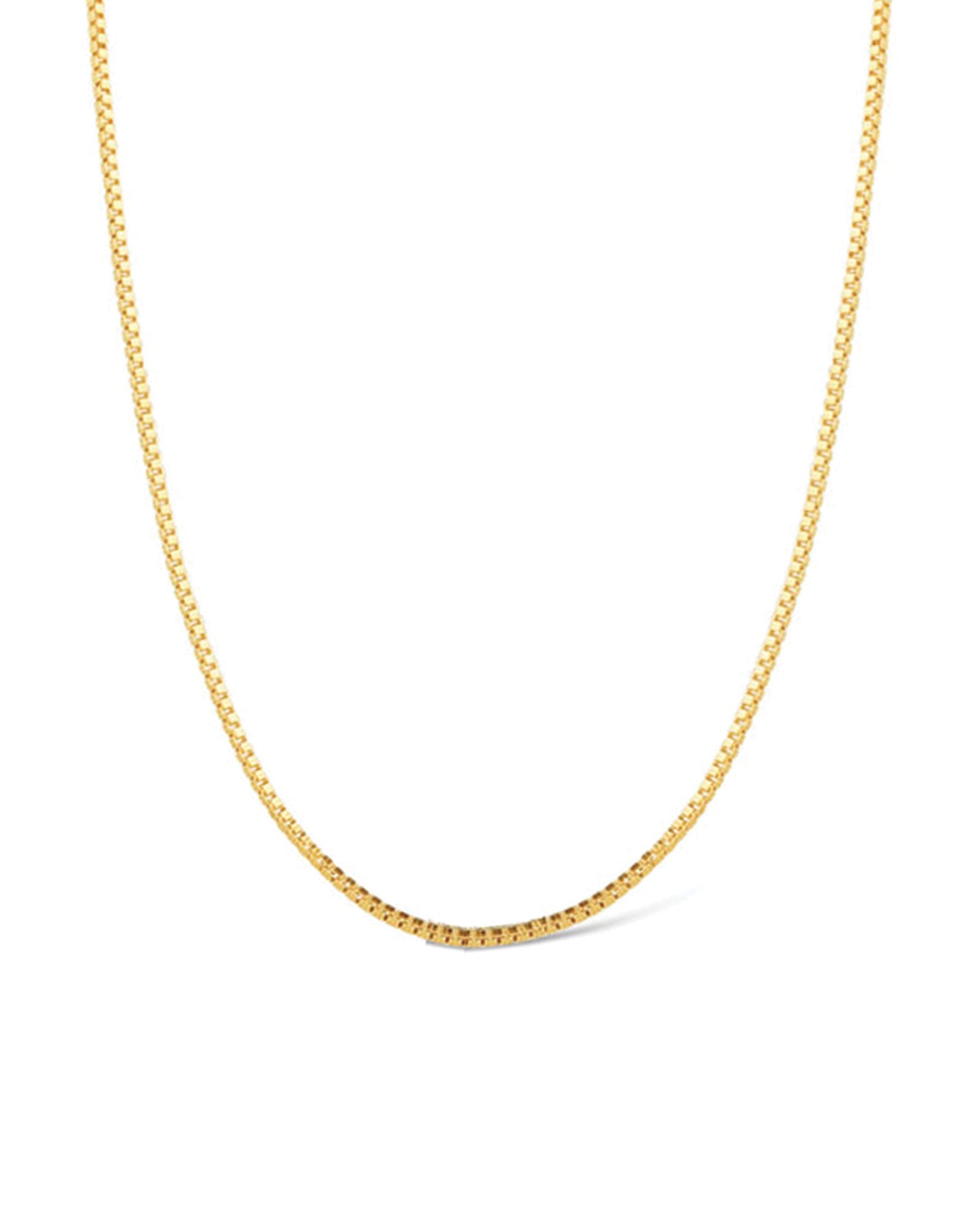 1948-Square Box Chain Necklace-Necklaces-Blue Ruby Jewellery-Vancouver Canada