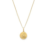 Leah Alexandra-St Christopher Necklace-Necklaces-14k Gold Vermeil, 14k Gold-fill-Blue Ruby Jewellery-Vancouver Canada