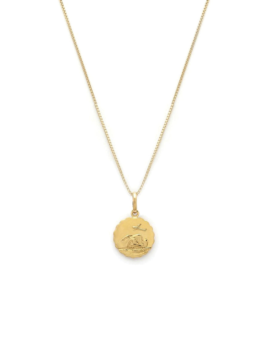 Leah Alexandra-St Christopher Necklace-Necklaces-14k Gold Vermeil, 14k Gold-fill-Blue Ruby Jewellery-Vancouver Canada