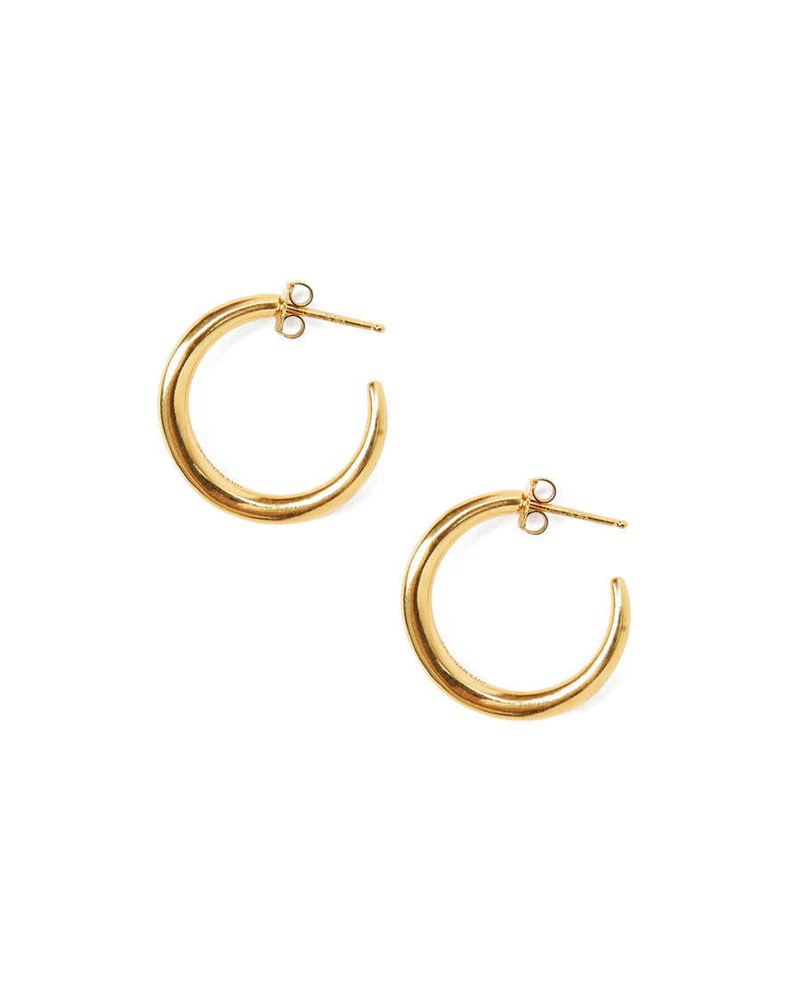 Chan Luu-Standard Infinity Hoops-Earrings-18k Gold Vermeil-Blue Ruby Jewellery-Vancouver Canada