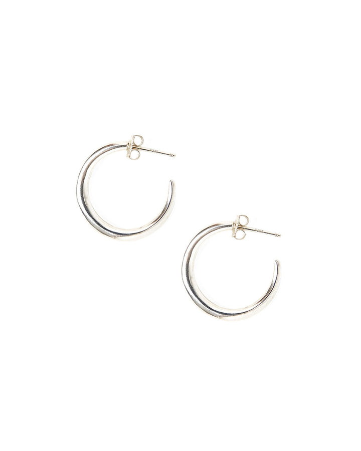 Chan Luu-Standard Infinity Hoops-Earrings-Sterling Silver-Blue Ruby Jewellery-Vancouver Canada