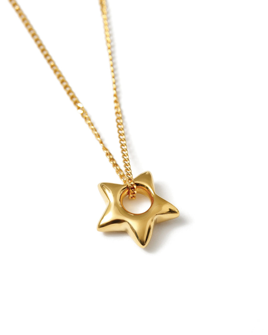 Wolf Circus-Star Charm Necklace-Necklaces-14k Gold Plated-Blue Ruby Jewellery-Vancouver Canada