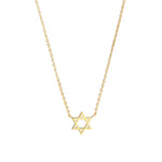 Quiet Icon-Star of David Necklace-Necklaces-14k Gold Vermeil-Blue Ruby Jewellery-Vancouver Canada